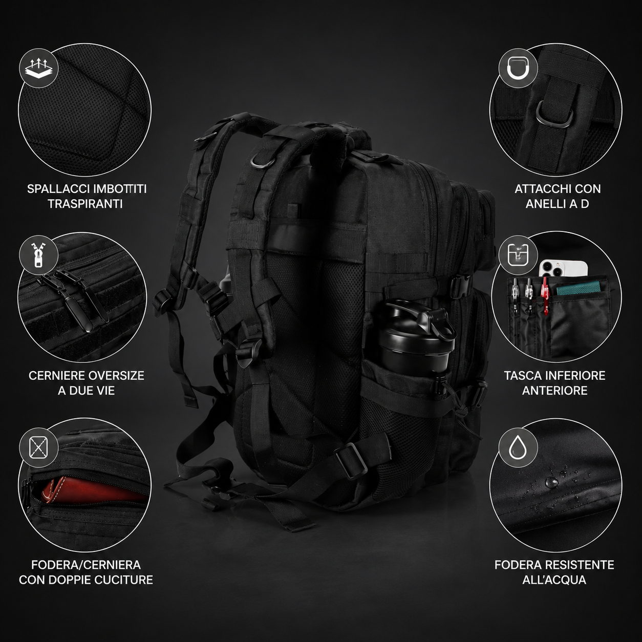 Zaino tattico 45L