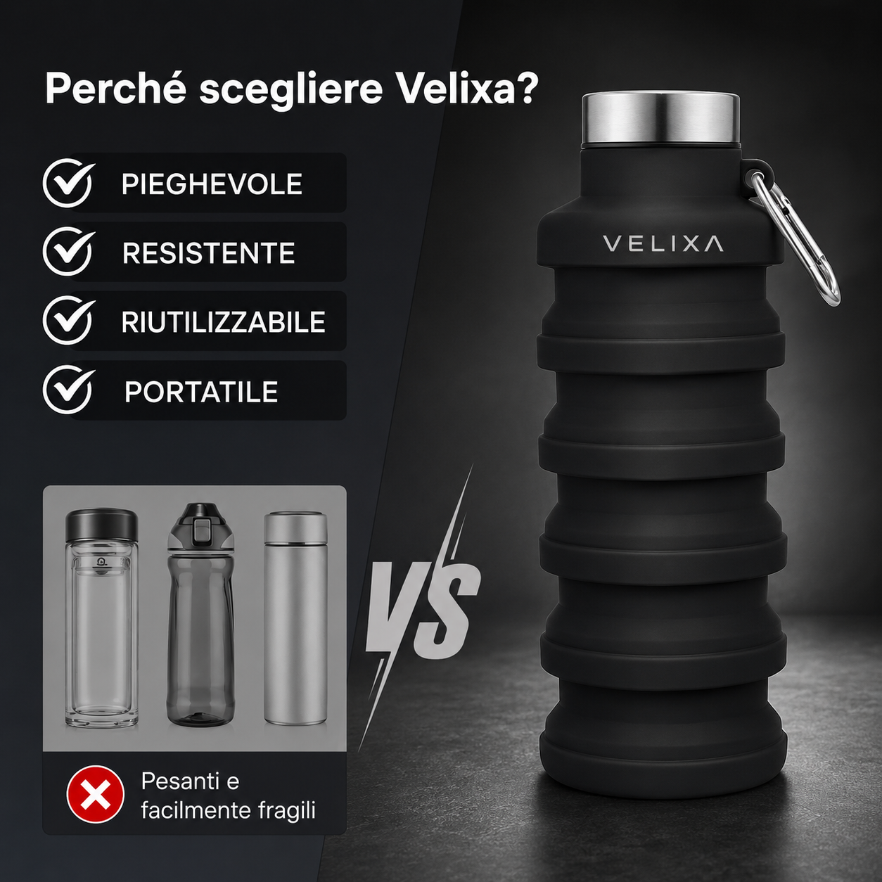 Borraccia pieghevole